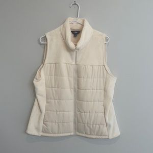 FILA Sport Fleece Vest - XL, Cream